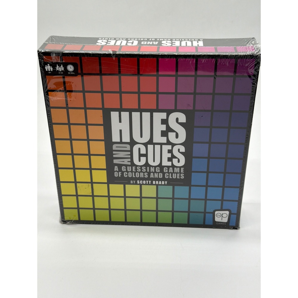 The OP Games Hues and Cues Board Game Colorful Guessing Party Game 3-10 Players
